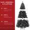 Best Choice Products Artificial Frosted Christmas Tree, Premium Unlit Spruce Design, Dense Branches – Black Spruce​